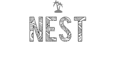 Nest logo, a popular island backpacker hostel and bar using POSFlow Solutions’ POS system.